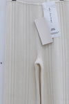 SWAYING/KNIT chenille three-dimensional striped trousers SW23AW3B57 white